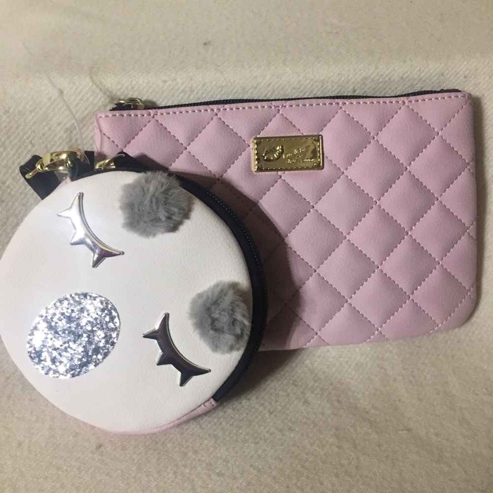 Betsey Johnson wristlet & coin purse, NWT
